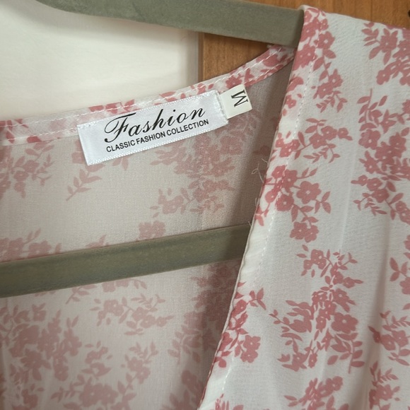 Sheer Floral Chiffon Romper - Picture 3 of 3